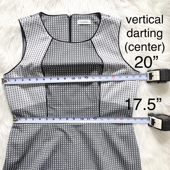 SOLD-Calvin Klein Sleeveless Colorblock Sheath Dress - Picture 8 of 9